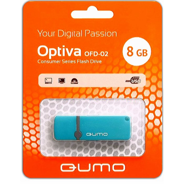  Флешка 8Гб, USB 2.0 - Qumo 